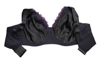 Daisy Purple Empress Plunge Balconette Wired Bra Bands 24 to 28 Cups AA to J