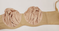 Auf Lager Bügel-Balconette-BHs, gefüttert, Spitze, Nude