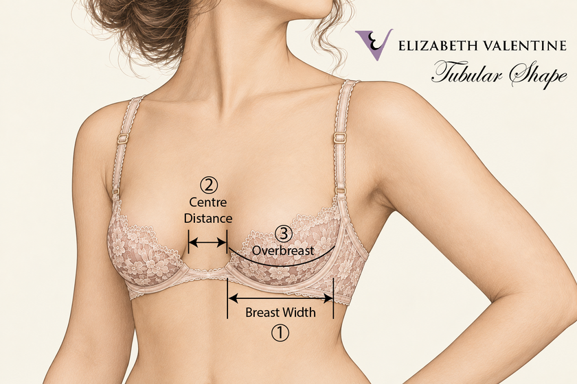 Daisy Silhouette Wired Plunge Bra | Tubular | Conical Shape